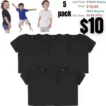 Gerber Baby Toddler 5-Pack Solid Short Sleeve