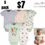 Gerber baby-girls 5-pack Short Sleeve Variety Onesies Bodysuits