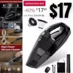 Handheld Vacuum Cleaner Cordless, Portable Car Vacuum Cleaner High Power, Mini Hand Vacuum with 2H Fast Charging