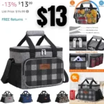 Insulated Reusable Lunch Bag Lunch Box for Women/Men LeakProof Lunch Tote Bag with Adjustable Shoulder Strap