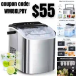 Joy Pebble Stainless Steel Ice Maker Countertop