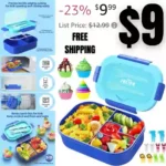 Lunch Box Kids Bento Box – 1300ML Ideal Leak Proof Bento Lunch Box for Kids School Lunchbox for Teens Toddlers Boys