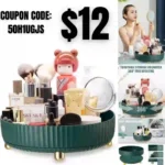 Makeup Perfume Organizer Tray,360 Degree Rotating Makeup Organizer Cosmetic