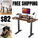 Memory Electric Height Adjustable Desk, Sit Stand Up Computer Workstation