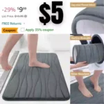 Memory Foam Bathroom Rug Mat 24×16, Extra Soft and Absorbent Bath Mats