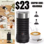 Milk Frother, 4 in 1 Electric Milk Steamer, Automatic Hot and Cold Foam Maker