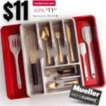 Mueller Large Flatware Kitchen Drawer Organizer