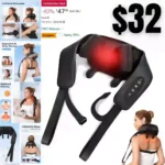 Neck Massager for Neck Pain Relief, 4D Deep Kneading Massagers with 6 Massage Nodes
