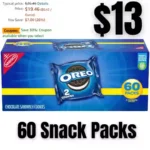 OREO Chocolate Sandwich Cookies, 60 Snack Packs