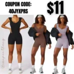 One Piece Jumpsuits for Women Workout Rompers Sexy Unitard Shapewear Bodysuits