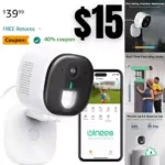 Outdoor Security Camera, 2K 4MP Out doorIndoor Camera for Home Security