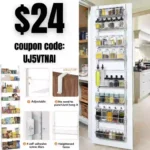 Over The Door Pantry Organizer, 8 Tier Pantry Door Organizer Rack