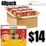 RITZ Cheese Sandwich Crackers, 48 Snack Packs