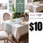 Rectangle Table Cloth Linen Tablecloth Spillproof Wrinkle Free Kitchen Dinning Tabletop Decoration Table Cover Party Banquet