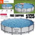 Round Above Ground Pool Set