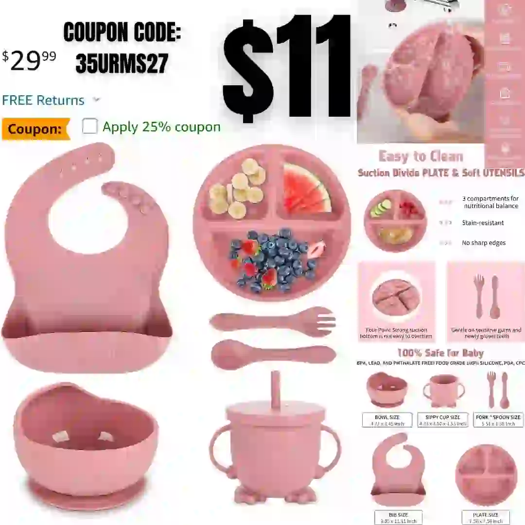 CAROTE 11pcs Pots and Pans Set, Nonstick Cookware Sets Detachable Handle