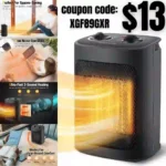 Space Heater, 1500W Electric Heaters Indoor Portable with Thermostat