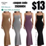 Spaghetti Strap Sleeveless Maxi Dress Ribbed Bodycon Backless Dresses for Women Soft Lounge Dress
