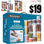 Storeganize Airtight Food Storage Containers With Lids 14pc