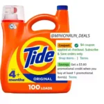 Tide Liquid Laundry Detergent, Original, 100 loads