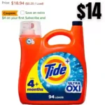 Tide Ultra Oxi Liquid Laundry Detergent 94 loads