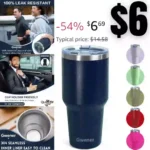 Tumbler With Lid, Vacuum Insulated, Reusable Stainless Steel Insulated Water Bottle, Dishwasher Safe