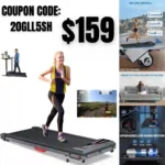 Walking Pad Treadmill, Walking Pad with Incline, [Voice Controlled] Smart Under Desk Treadmill Works with ZWIFT KINOMAP WELLFIT Apps