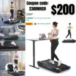 Walking Pad Treadmill with Incline, 2.5HP Under Desk Treadmill 300lbs Weight