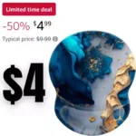 Wrist Support Mouse Pad Anti Slip Rubber Wrist Rest Mousepad