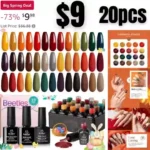 beetles Gel Polish Nail Set 20 Colors Cozy Campfire Collection Orange Yellow Green Brown Gel Polish Set Soak