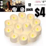 12 Pack Flameless Candles,Easter Basket Stuffers