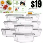 18pcs Glass Food Storage Containers with Lids