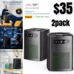 2 Pack Air Purifiers for Home Bedroom