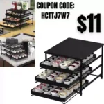 3-Tier Coffee Pod Storage Drawer Holder for K-cup Coffee Pods