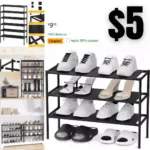 3-Tier Shoe Rack Shoe Organizer Shoe Rack