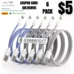 6Pack iPhone Charger Lightning Cable Fast Charging