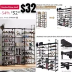 9 Tiers Large Shoe Rack Storage Organizer for Closet 50-55 Pairs