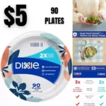 90pack Dixie Paper Plates