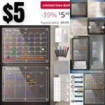 Acrylic Magnetic Calendar for Fridge and Wall