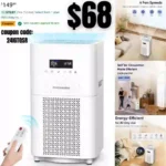 Air Purifier for Home Large Room,FRESHDEW Air Purifiers H13 True HEPA Filter up