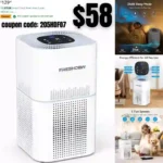 Air purifier for home large room,FRESHDEW Air Purifiers H13 True HEPA Filter up to 1430 Ft