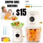 Baby Food Maker, Cordless Baby Food Processor Set for Baby Food