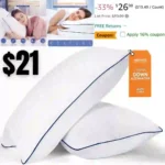 Bed Pillows for Sleeping- Medium Firm, Queen Size Set of 2