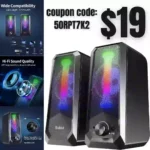 Bobtot Computer Speakers HiFi Stereo Sound