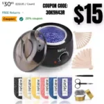 Brazilian Waxing Kit, KeShi Wax Warmer for Painless Hair Removal with 5 Bags Hard Wax Beans