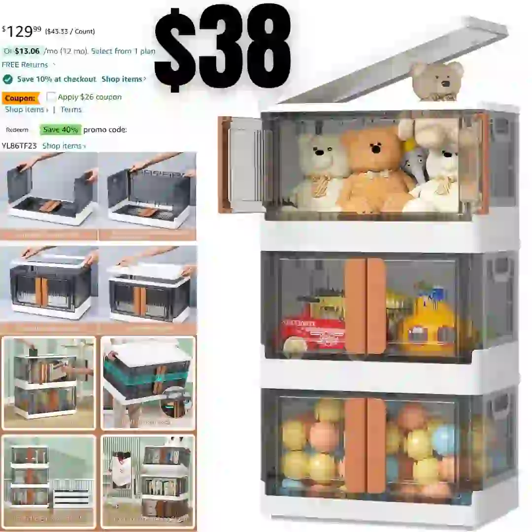 Closet Organizers and Storage – Trunk Car Organizer with Lids and Doors