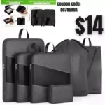 Compression Packing Cubes for Suitcases, UNTIFUL 6 Set