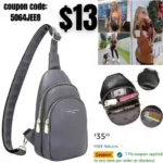 Crossbody Sling Bag Faux Leather Fanny Packs Purses