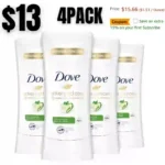 Dove Advanced Care Antiperspirant Cool Essentials 4 Count Deodorant for Women For 48 Hour Protection