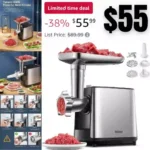 Electric Meat Grinder, Heavy Duty Meat Mincer, Sausage Stuffer Maker